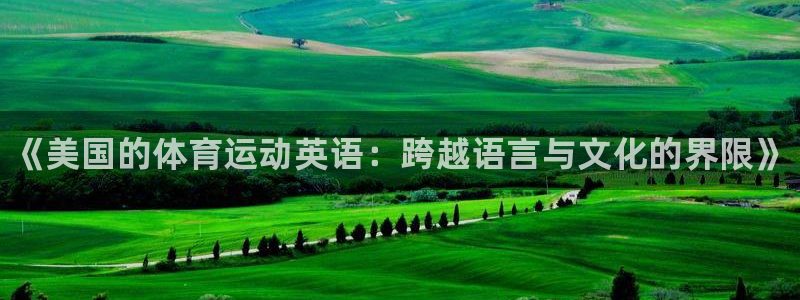 oety欧亿：《美国的体育运动英语：跨越语言与文化的界限》