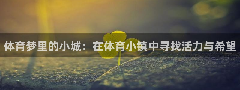 oety欧亿：体育梦里的小城：在体育小镇中寻找活力与希望